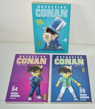 LOt 3 livres BD MANGA DETECTIVE CONAN N°8  54 55 KANA Gosho AOYAMA