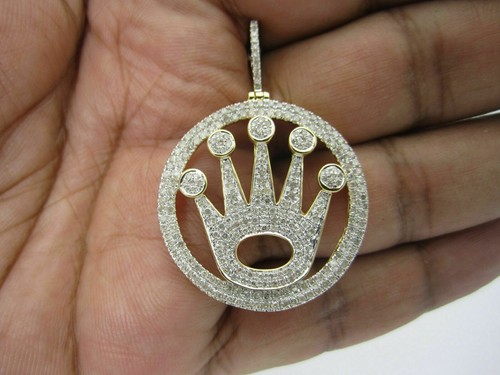 Pendentif couronne diamant - couronne, en