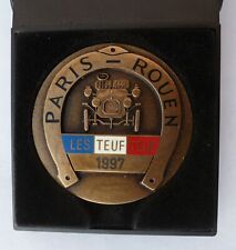 Médaille Course Automobile PARIS ROUEN LES TEUF TEUF 1997 ORIGINAL FRENCH MEDAL