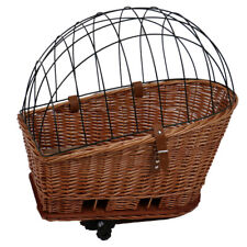 Duvo+ Panier De Vélo En Osier Avec Coussin Provence Pour Chiens 35x55x49cm 13kg