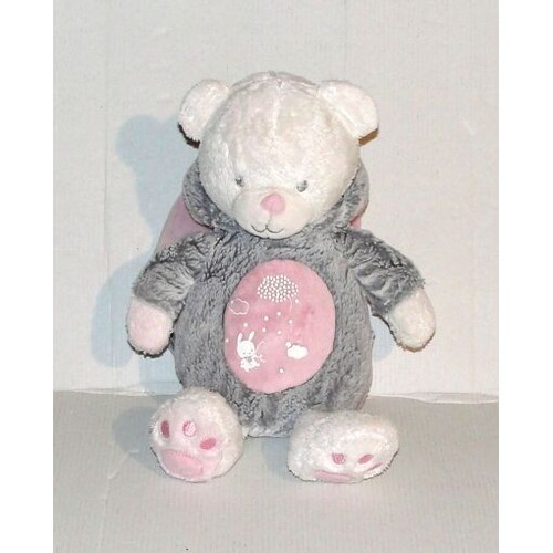 Doudou ours peluche blanc - ours,