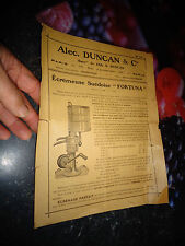 Rare dépliant publicitaire Ecremeuse Suèdoise "FORTUNA SEPARATORN" Laiterie Lait