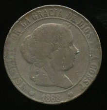 Espagne Isabel II 5 Centimos