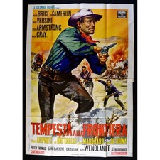 Affiche TEMPESTA À LA FRONTIÈRE Winnetou Son Ami Pierre Brice Old Fir M321