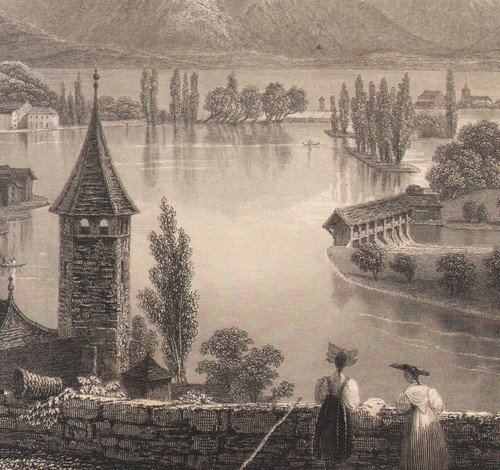 1839 gravure sur acier - , thoune