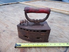 3 PIECES. CLOTHES IRON ANTIQUE VINTAGE STEEL COAL EMBERS WOOD. BUY 1, 2 OR 3 PCS