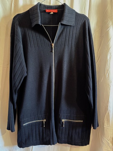 Manoukian gilet veste bleu - gilet,