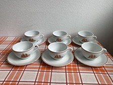 Ancien Service A Thé 6 Tasses Ss Tasses Limoges porcelaine bernardaud voilier