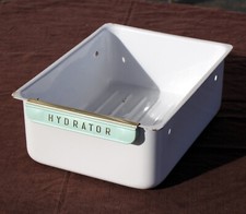 Tiroir en Tôle émaillée HYDRATOR pour réfrigérateur FRIGIDAIRE années 50 Design