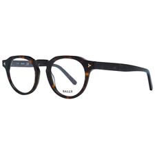 Montures De Lunettes Bally BY5020 052 48Mm Hommes Marron Rond Écaille De Tortue