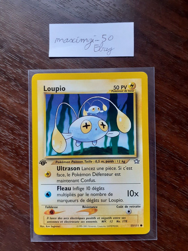 Carte pokémon loupio - carte,