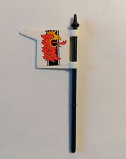 Playmobil 3265 drapeau de l'aigle rouge avec mât, moyen âge, médiéval, vintage