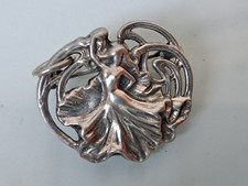Belle Vieux Broche 925 Argent