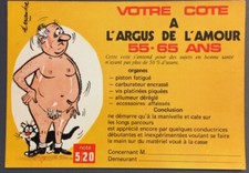 Carte postale Humoristique - Votre cote - homme -   55 -65 ans (114)