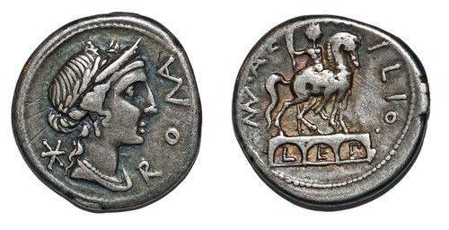 Aemilia denier manius émilien - manius,