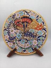 Assiette faïence peinte - faïence, à