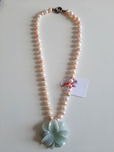 Collana perle con pendaglio - collana,