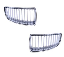 2 GRILLE DE CALANDRE CHROME CHROME BMW SERIE 3 E90 E91 PHASE 1 DE 2005 A 08/2008