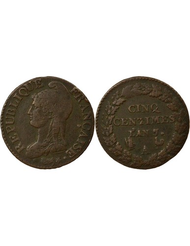 France centimes dupré - 5, centimes,