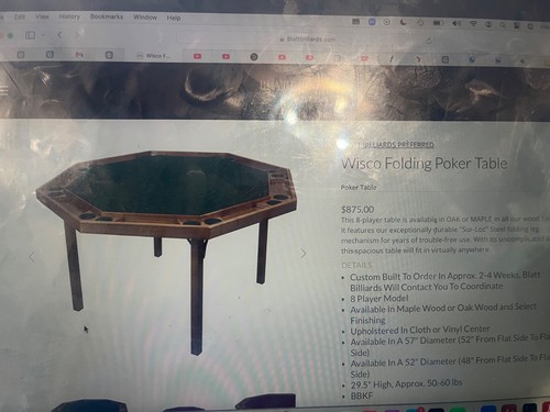 Person high end poker table - table,