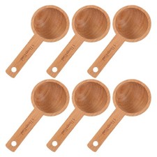  Lot de 6 cuillères à café en bois : cuillères doseuses en bois pour grains de