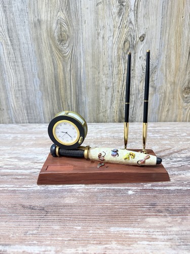 Fly fishing reel desk clock - clock, &