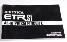 instruction manual Bronica ETR