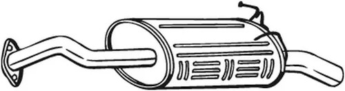 Silencieux final 163 - -063, bosal