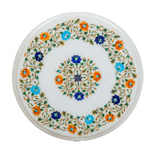 15 " Marbre Rond Coin Table