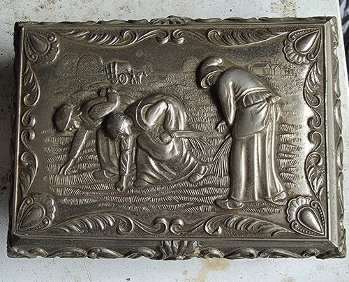 Coffret argent avec divers - en,