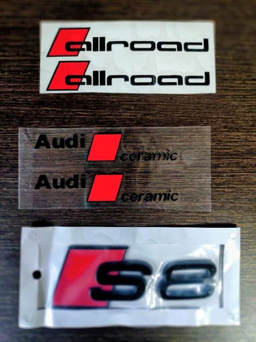 Audi emblem and sticker set