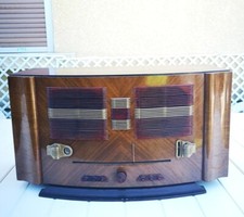 Rare Ancien ONDIA 6750 Grand Poste Radio TSF Caisse Bois Collection Vintage