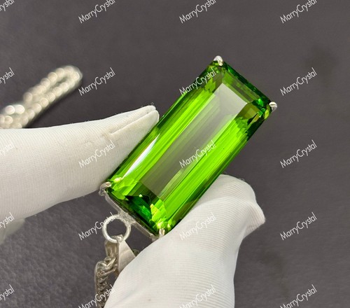 Pendentif émeraude verre - pendentif,