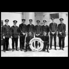 Photo B.000137 SS LEVIATHAN UNITED STATES LINE RADIO CREW 1924 OCEAN LINER