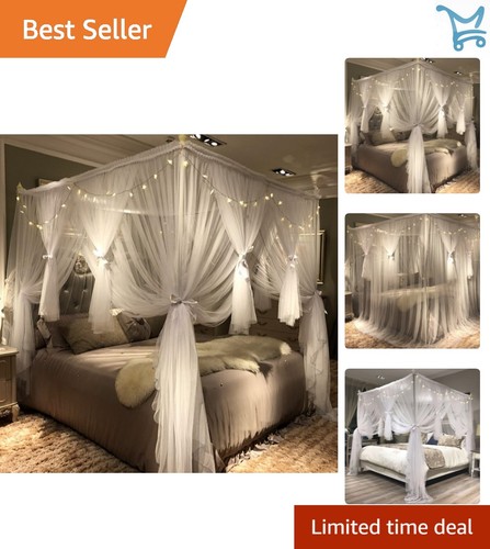 Canopy bed curtain white - curtain,