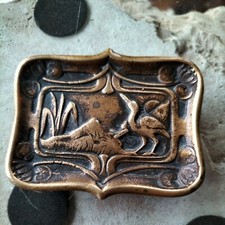 petit cendrier art nouveau en bronze époque début 20éme