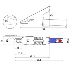 Plombs de pince banane à