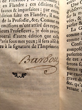 1768 PRINCIPES GEN PARTI LANGUE FRANCOISE DE WAILLY*SIGNATURE BARBOU* LIVRE BooK