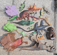 jouet ancien enfant lot dinosaure + décors