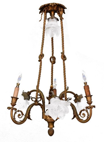Lustre bronze doré - , de