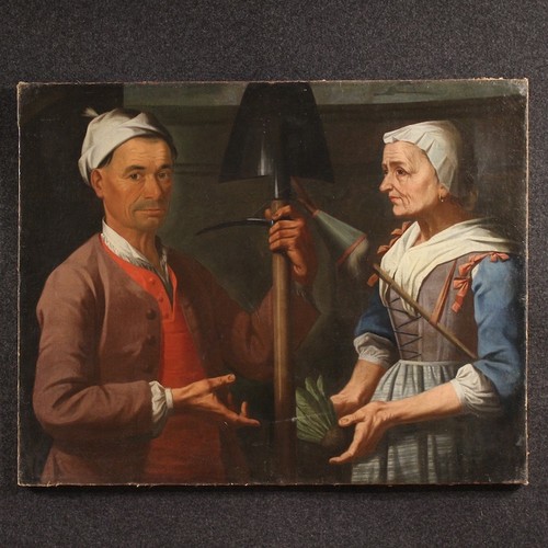 Ancien tableau huile sur toile