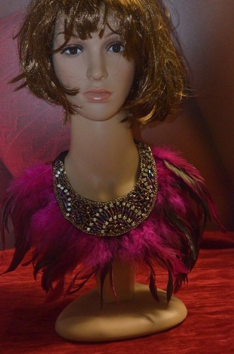 Collier plumes bijoux - plumes,,