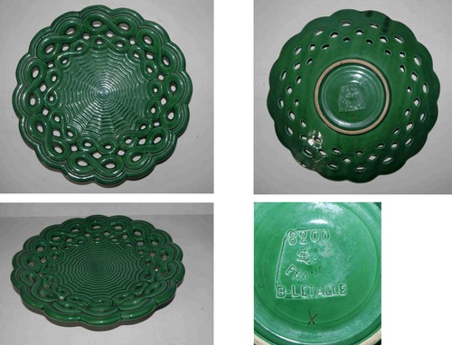 Plat corbeille ancienne fruits