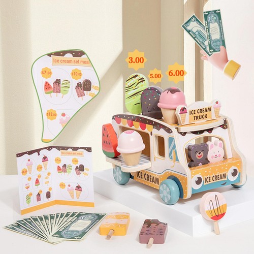 Chariot glaces bois - en,