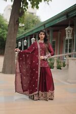 Indien Kameez Salwar Costume Bollywood Designer Soirée Congelées Robe Mariage