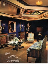 Publicité Advertising 107  1977   Espaces GUERIN architecte décorateur meubles