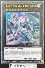 Carte YU-GI-OH! DRAGON ARGENT AUX YEUX INDIGO SDWD-FR032 UR NEUF