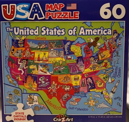 Usa map puzzle - usa,