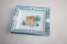 Cendrier vide poche porcelaine de Limoges Ph Deshoulières, décor Jardin Royal