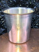 timbale argent Rare Timbale Gobelet De Curiste Xixeme Métal Argente Orfevre Char